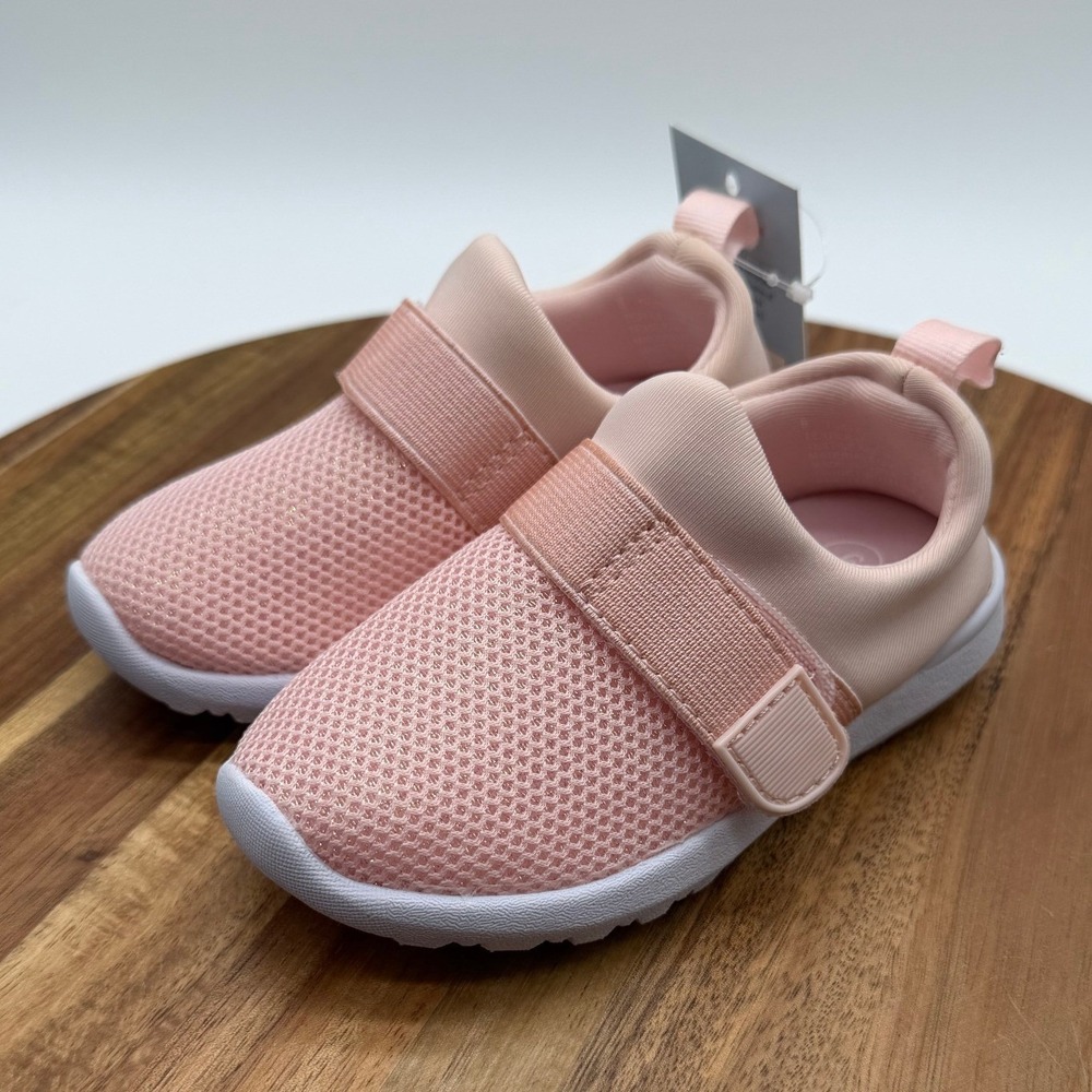 Cat & Jack SIze 6 Austen Pink Mesh Slip On Sneakers Toddler Girls 2581